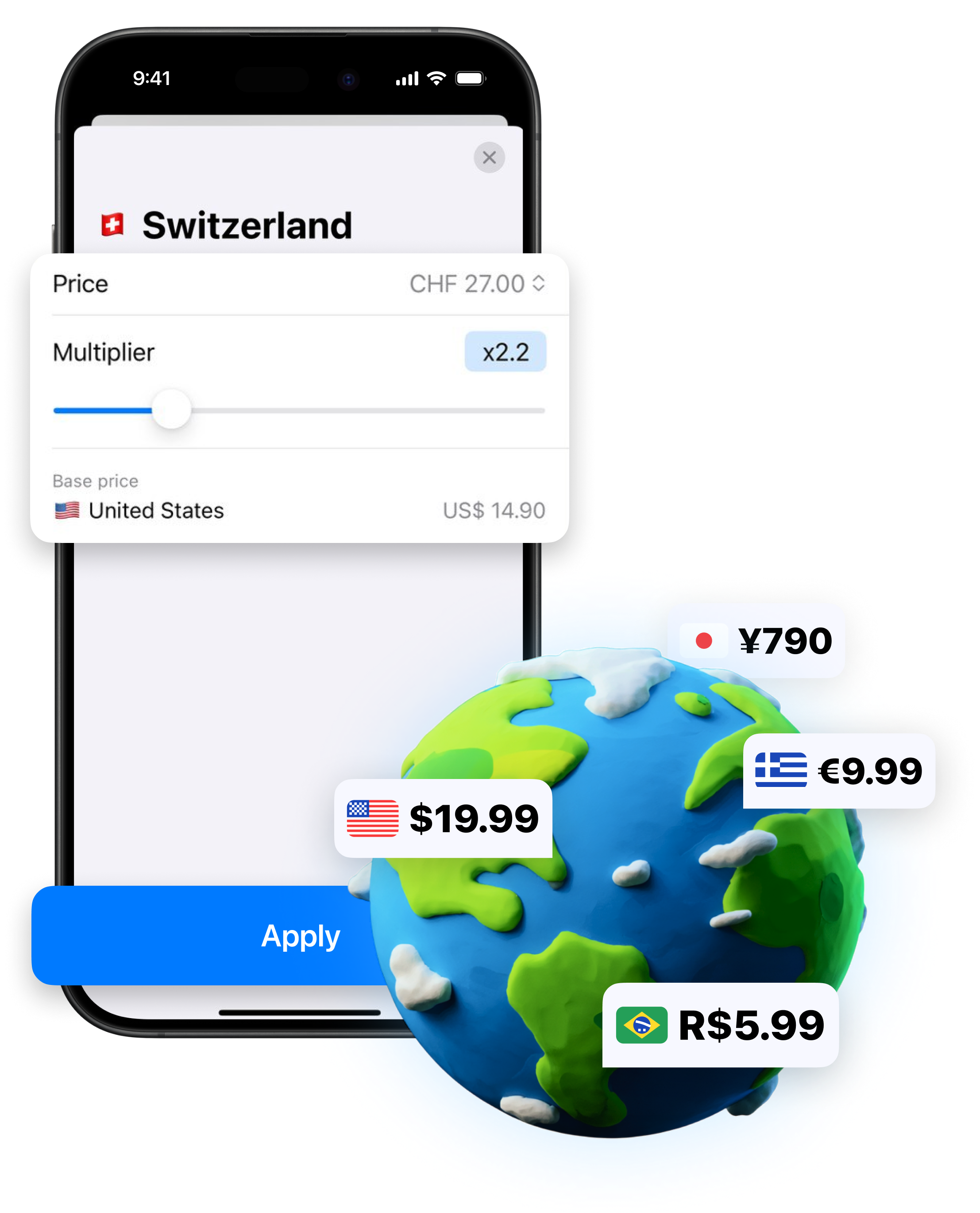PriceLocalize price editor and world currencies